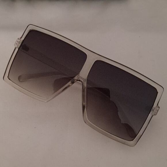 Vintage Oversize Square Sunglasses Luxury Brand Big Frame Women Sun Glas… - Picture 5 of 6